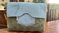 TATAWEA Handmade Crossbody Bag Green/Denim