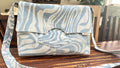 TATAWEA Handmade Crossbody Bag Swirl Denim