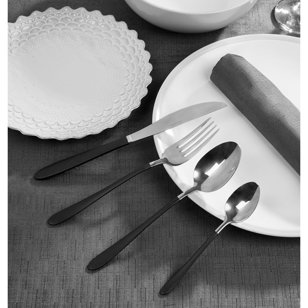 Salter 16 piece cutlery set NOIR